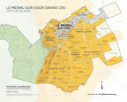 Le Mesnil-sur-Oger Grand Cru vineyard map, Côte des Blancs, labeled vineyard sections.